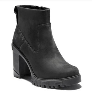 NIB Timberland Lana Point side zip boots in black nubuck